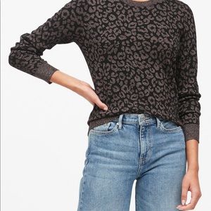 BR Metallic Leopard Sweater